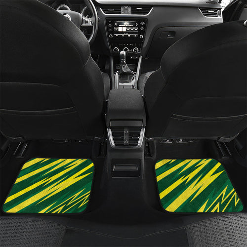 Australian Diamonds Netball Car Mats Sharp Abstract Slash Pattern With Netball Graphic Art