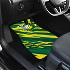 Australian Diamonds Netball Car Mats Sharp Abstract Slash Pattern With Netball Graphic Art