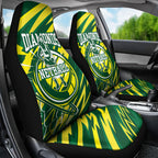 Australian Diamonds Netball Car Seat Cover Sharp Abstract Slash Pattern With Netball Graphic Art