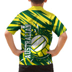 Australian Diamonds Netball Family Matching Tank Maxi Dress and Hawaiian Shirt Sharp Abstract Slash Pattern With Netball Graphic Art