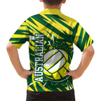 Australian Diamonds Netball Hawaiian Shirt Sharp Abstract Slash Pattern With Netball Graphic Art