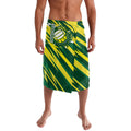 Australian Diamonds Netball Lavalava Sharp Abstract Slash Pattern With Netball Graphic Art