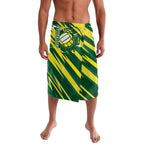 Australian Diamonds Netball Lavalava Sharp Abstract Slash Pattern With Netball Graphic Art