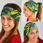Australian Diamonds Netball Neck Gaiter Sharp Abstract Slash Pattern With Netball Graphic Art