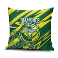 Australian Diamonds Netball Pillow Cover Sharp Abstract Slash Pattern With Netball Graphic Art
