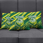 Australian Diamonds Netball Pillow Cover Sharp Abstract Slash Pattern With Netball Graphic Art