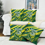 Australian Diamonds Netball Pillow Cover Sharp Abstract Slash Pattern With Netball Graphic Art
