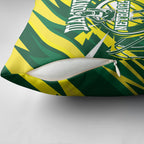 Australian Diamonds Netball Pillow Cover Sharp Abstract Slash Pattern With Netball Graphic Art