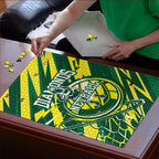 Australian Diamonds Netball Puzzle Sharp Abstract Slash Pattern With Netball Graphic Art