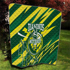 Australian Diamonds Netball Quilt Sharp Abstract Slash Pattern With Netball Graphic Art