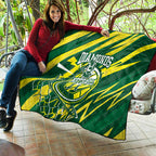 Australian Diamonds Netball Quilt Sharp Abstract Slash Pattern With Netball Graphic Art