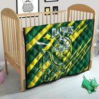 Australian Diamonds Netball Quilt Sharp Abstract Slash Pattern With Netball Graphic Art