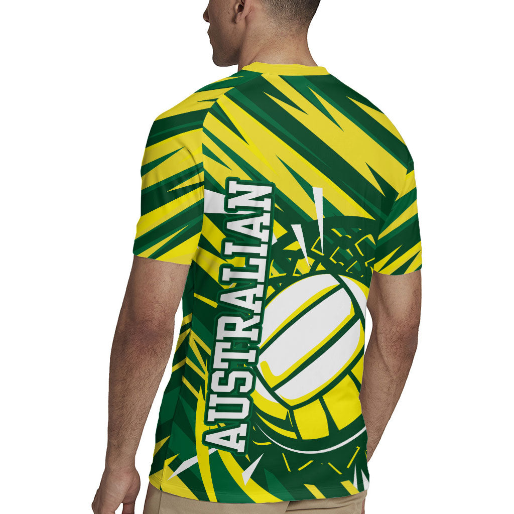 Australian Diamonds Netball Rugby Jersey Sharp Abstract Slash Pattern With Netball Graphic Art