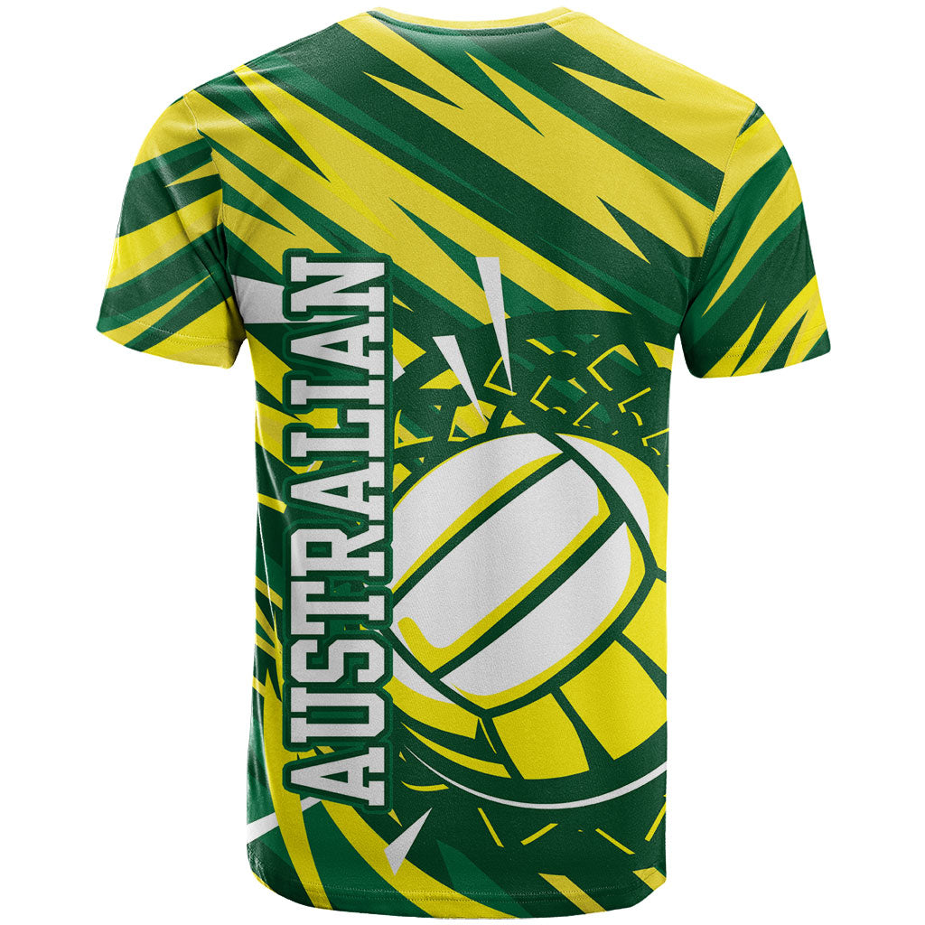Australian Diamonds Netball T Shirt Sharp Abstract Slash Pattern With Netball Graphic Art
