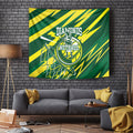 Australian Diamonds Netball Tapestry Sharp Abstract Slash Pattern With Netball Graphic Art