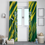 Australian Diamonds Netball Window Curtain Sharp Abstract Slash Pattern With Netball Graphic Art