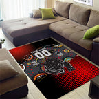 Personalised Panthers 60th Anniversary Area Rug Aboriginal Indigenous Dot Art - Halftone Pattern 1967-2026