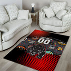 Personalised Panthers 60th Anniversary Area Rug Aboriginal Indigenous Dot Art - Halftone Pattern 1967-2026