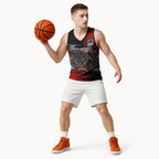 Personalised Panthers 60th Anniversary Basketball Jersey Aboriginal Indigenous Dot Art - Halftone Pattern 1967-2026