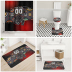 Personalised Panthers 60th Anniversary Bathroom Set Aboriginal Indigenous Dot Art - Halftone Pattern 1967-2026