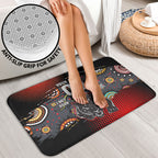 Personalised Panthers 60th Anniversary Bathroom Set Aboriginal Indigenous Dot Art - Halftone Pattern 1967-2026
