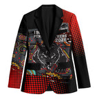 Personalised Panthers 60th Anniversary Blazer Aboriginal Indigenous Dot Art - Halftone Pattern 1967-2026