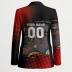 Personalised Panthers 60th Anniversary Blazer Aboriginal Indigenous Dot Art - Halftone Pattern 1967-2026