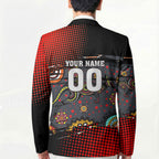 Personalised Panthers 60th Anniversary Blazer Aboriginal Indigenous Dot Art - Halftone Pattern 1967-2026