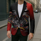 Personalised Panthers 60th Anniversary Blazer Aboriginal Indigenous Dot Art - Halftone Pattern 1967-2026