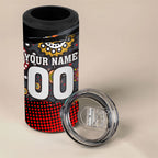 Personalised Panthers 60th Anniversary 4 in 1 Can Cooler Tumbler Aboriginal Indigenous Dot Art - Halftone Pattern 1967-2026