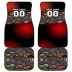 Personalised Panthers 60th Anniversary Car Mats Aboriginal Indigenous Dot Art - Halftone Pattern 1967-2026