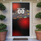 Personalised Panthers 60th Anniversary Door Cover Aboriginal Indigenous Dot Art - Halftone Pattern 1967-2026