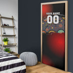 Personalised Panthers 60th Anniversary Door Cover Aboriginal Indigenous Dot Art - Halftone Pattern 1967-2026