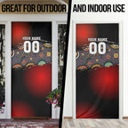 Personalised Panthers 60th Anniversary Door Cover Aboriginal Indigenous Dot Art - Halftone Pattern 1967-2026