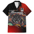 Personalised Panthers 60th Anniversary Family Matching Tank Maxi Dress and Hawaiian Shirt Aboriginal Indigenous Dot Art - Halftone Pattern 1967-2026