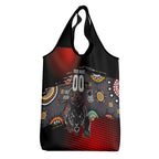 Personalised Panthers 60th Anniversary Grocery Bag Aboriginal Indigenous Dot Art - Halftone Pattern 1967-2026