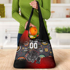 Personalised Panthers 60th Anniversary Grocery Bag Aboriginal Indigenous Dot Art - Halftone Pattern 1967-2026