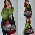 Personalised Panthers 60th Anniversary Grocery Bag Aboriginal Indigenous Dot Art - Halftone Pattern 1967-2026