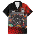 Personalised Panthers 60th Anniversary Hawaiian Shirt Aboriginal Indigenous Dot Art - Halftone Pattern 1967-2026
