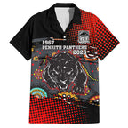 Personalised Panthers 60th Anniversary Hawaiian Shirt Aboriginal Indigenous Dot Art - Halftone Pattern 1967-2026