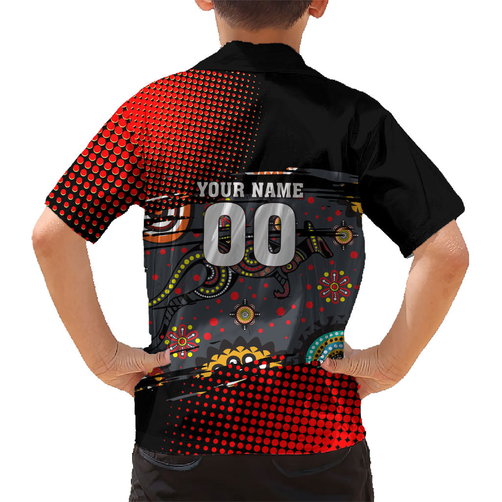 Personalised Panthers 60th Anniversary Hawaiian Shirt Aboriginal Indigenous Dot Art - Halftone Pattern 1967-2026
