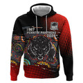 Personalised Panthers 60th Anniversary Hoodie Aboriginal Indigenous Dot Art - Halftone Pattern 1967-2026