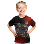 Personalised Panthers 60th Anniversary Kid T Shirt Aboriginal Indigenous Dot Art - Halftone Pattern 1967-2026