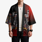 Personalised Panthers 60th Anniversary Kimono Aboriginal Indigenous Dot Art - Halftone Pattern 1967-2026