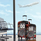 Personalised Panthers 60th Anniversary Luggage Cover Aboriginal Indigenous Dot Art - Halftone Pattern 1967-2026