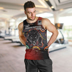 Personalised Panthers 60th Anniversary Men Tank Top Aboriginal Indigenous Dot Art - Halftone Pattern 1967-2026