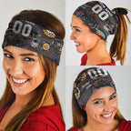 Personalised Panthers 60th Anniversary Neck Gaiter Aboriginal Indigenous Dot Art - Halftone Pattern 1967-2026