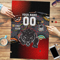 Personalised Panthers 60th Anniversary Puzzle Aboriginal Indigenous Dot Art - Halftone Pattern 1967-2026