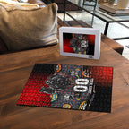 Personalised Panthers 60th Anniversary Puzzle Aboriginal Indigenous Dot Art - Halftone Pattern 1967-2026