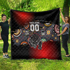 Personalised Panthers 60th Anniversary Quilt Aboriginal Indigenous Dot Art - Halftone Pattern 1967-2026